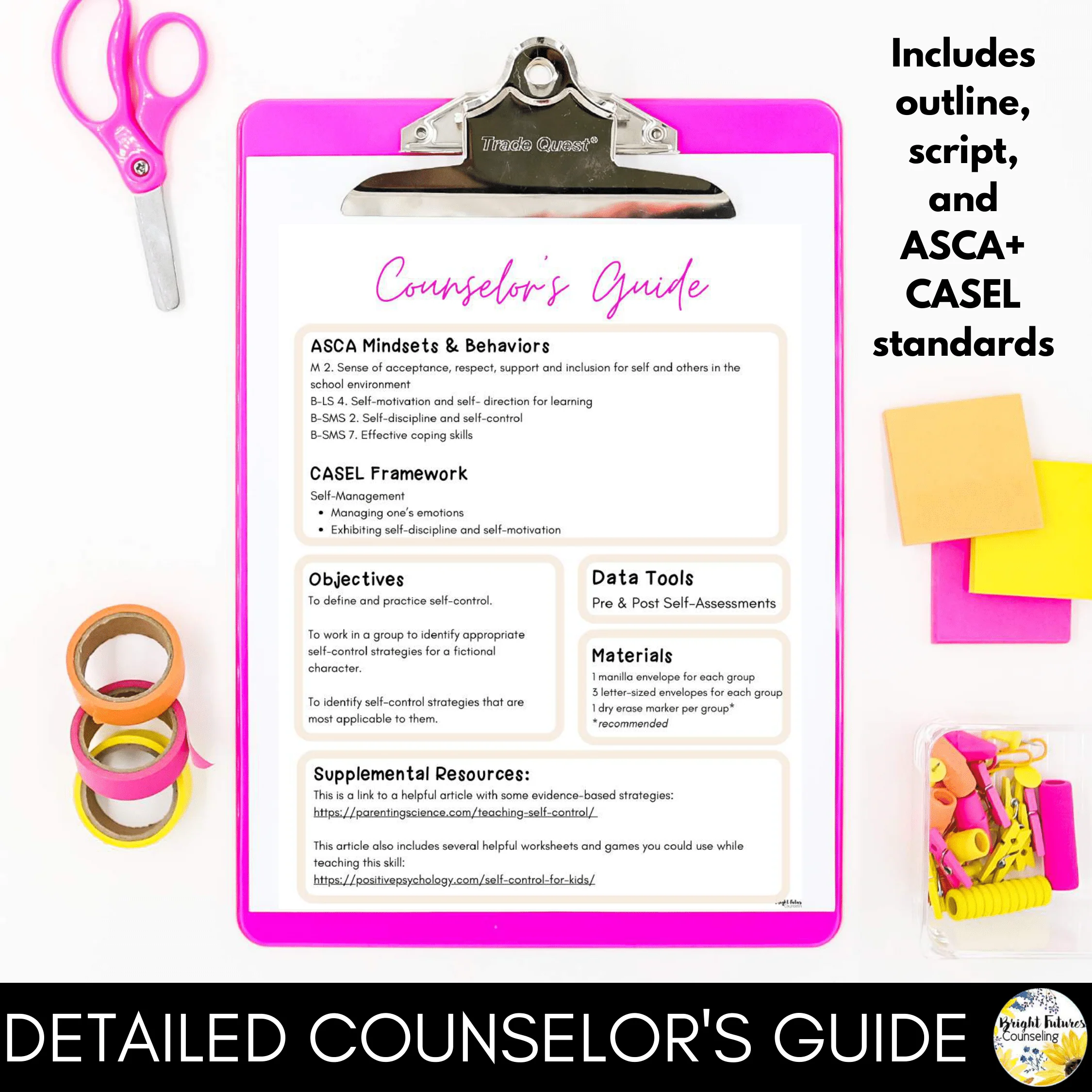 Self-Control Lesson for Social Emotional Learning & Elementary School Counseling - Image 2