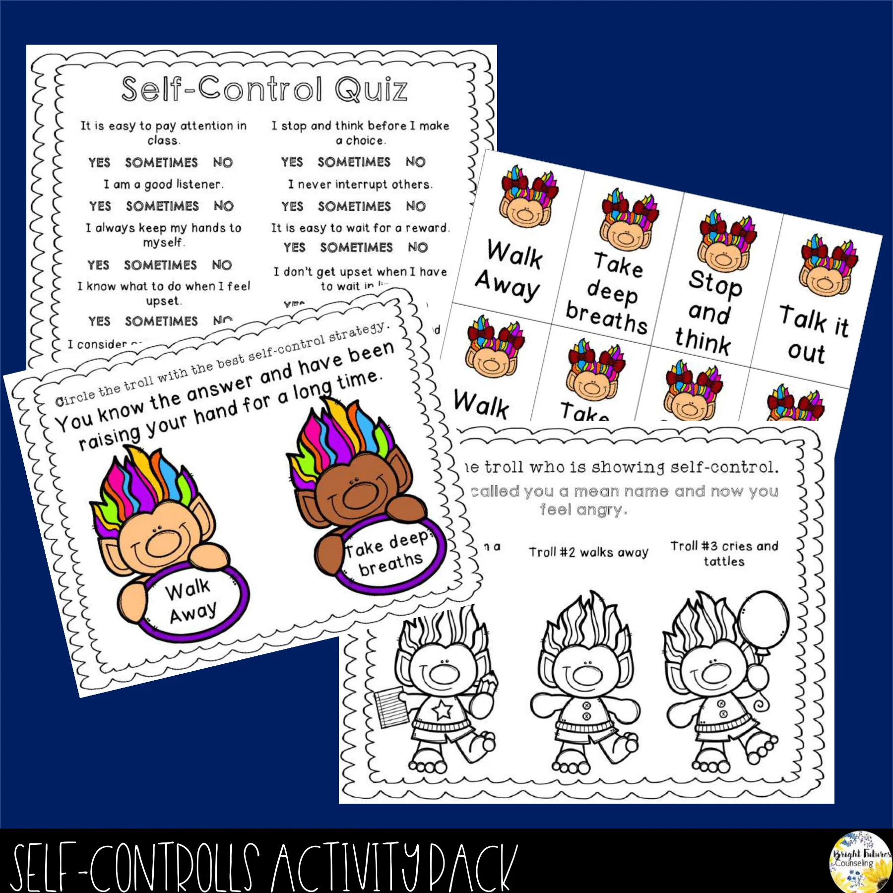 Self-Control Mega Bundle - Small Groups, Class Lessons, Assessments, and Games - Image 5