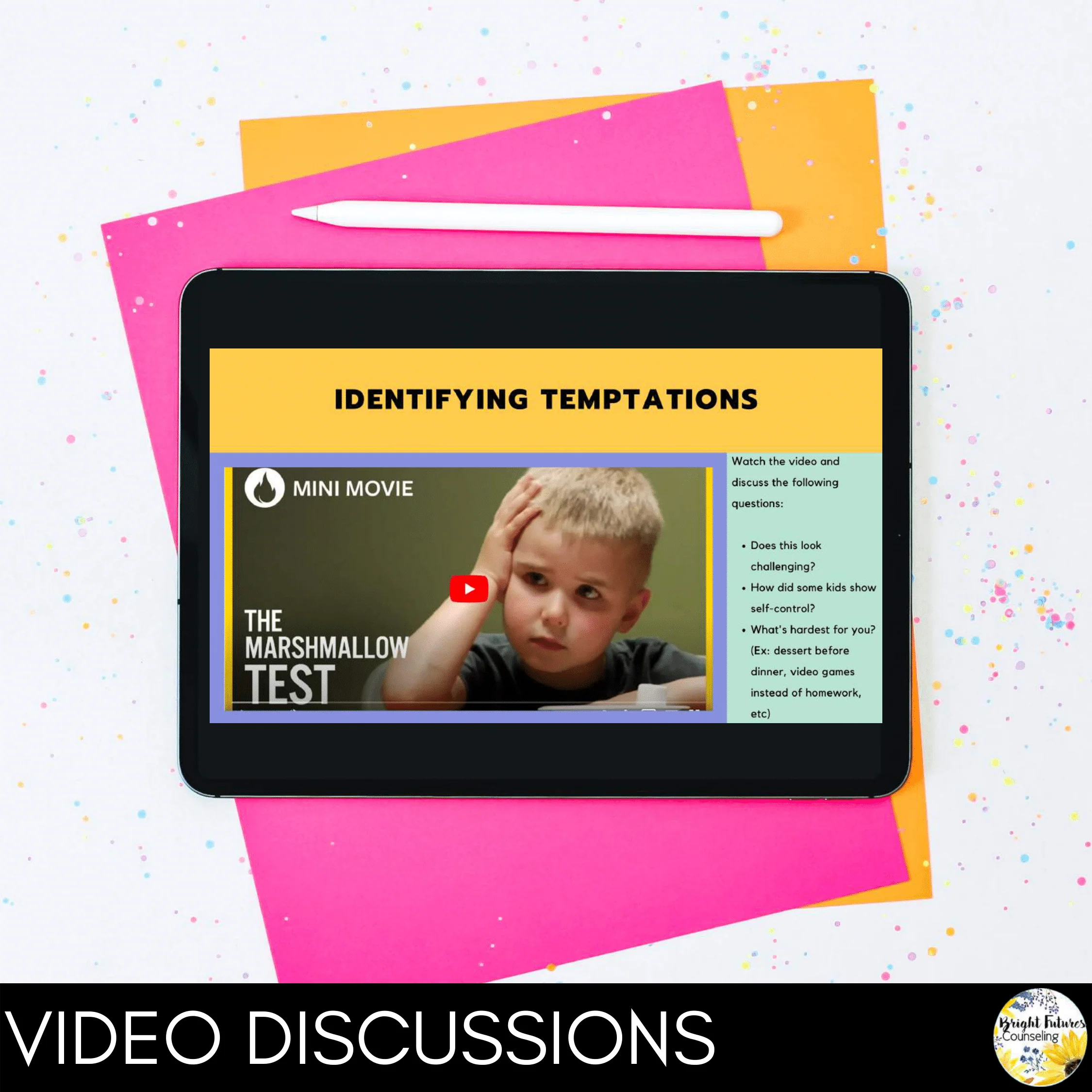 Self-Control SEL Class Lesson - Editable Character Education Counseling Lesson - Image 3