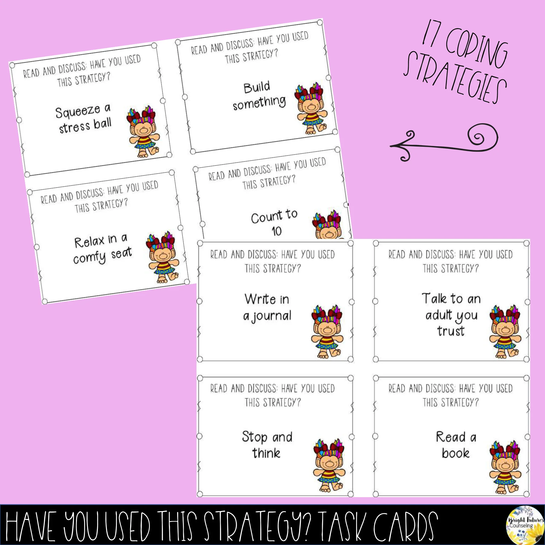Self-Control Task Cards Self-ConTROLLS Counseling Cards - Image 9
