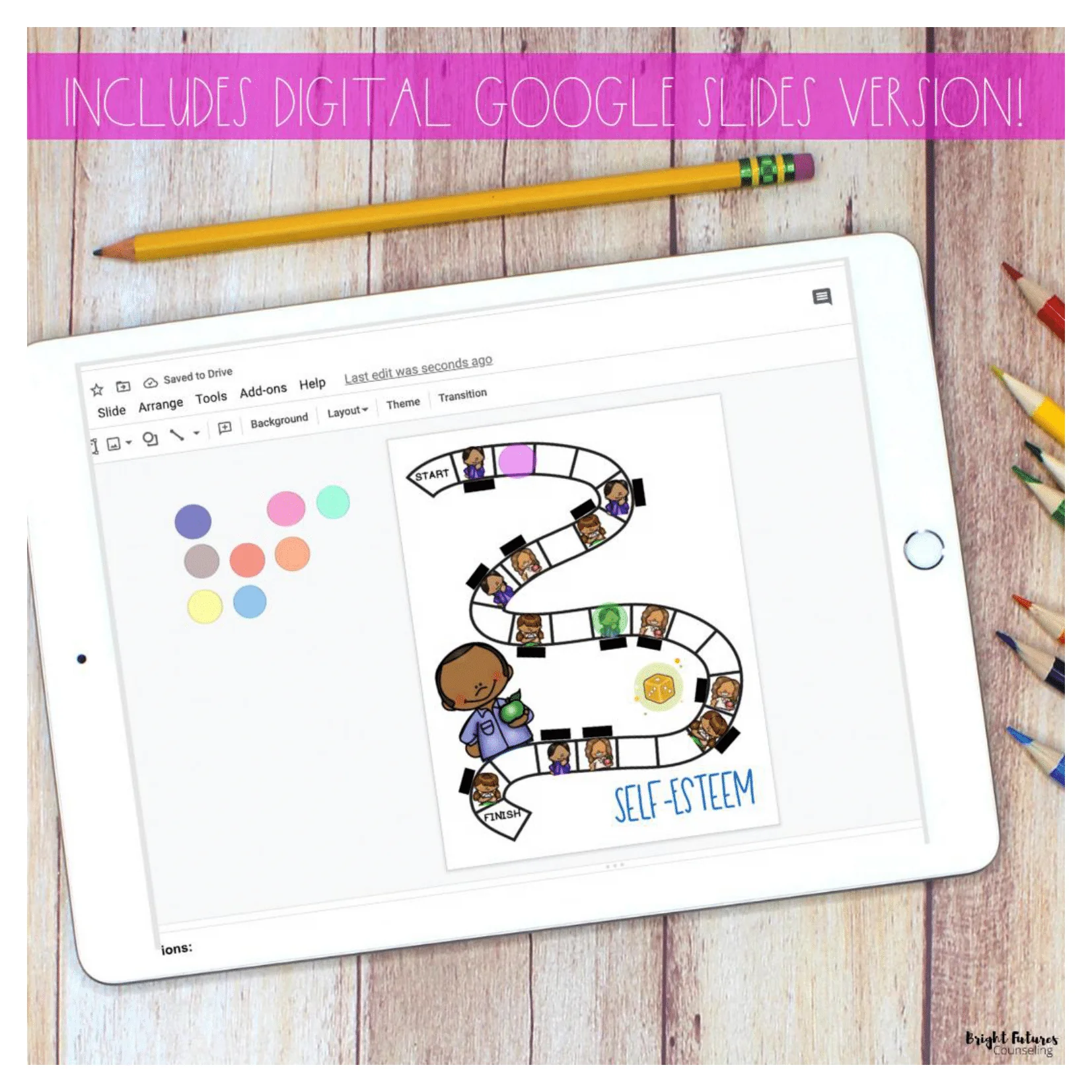 Self-Esteem Board Game - School Counseling Game with Digital Version - Image 6