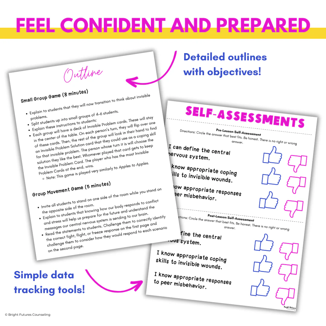 Self-Regulation and Conflict Response Lesson for Middle School Counseling & SEL - Image 6