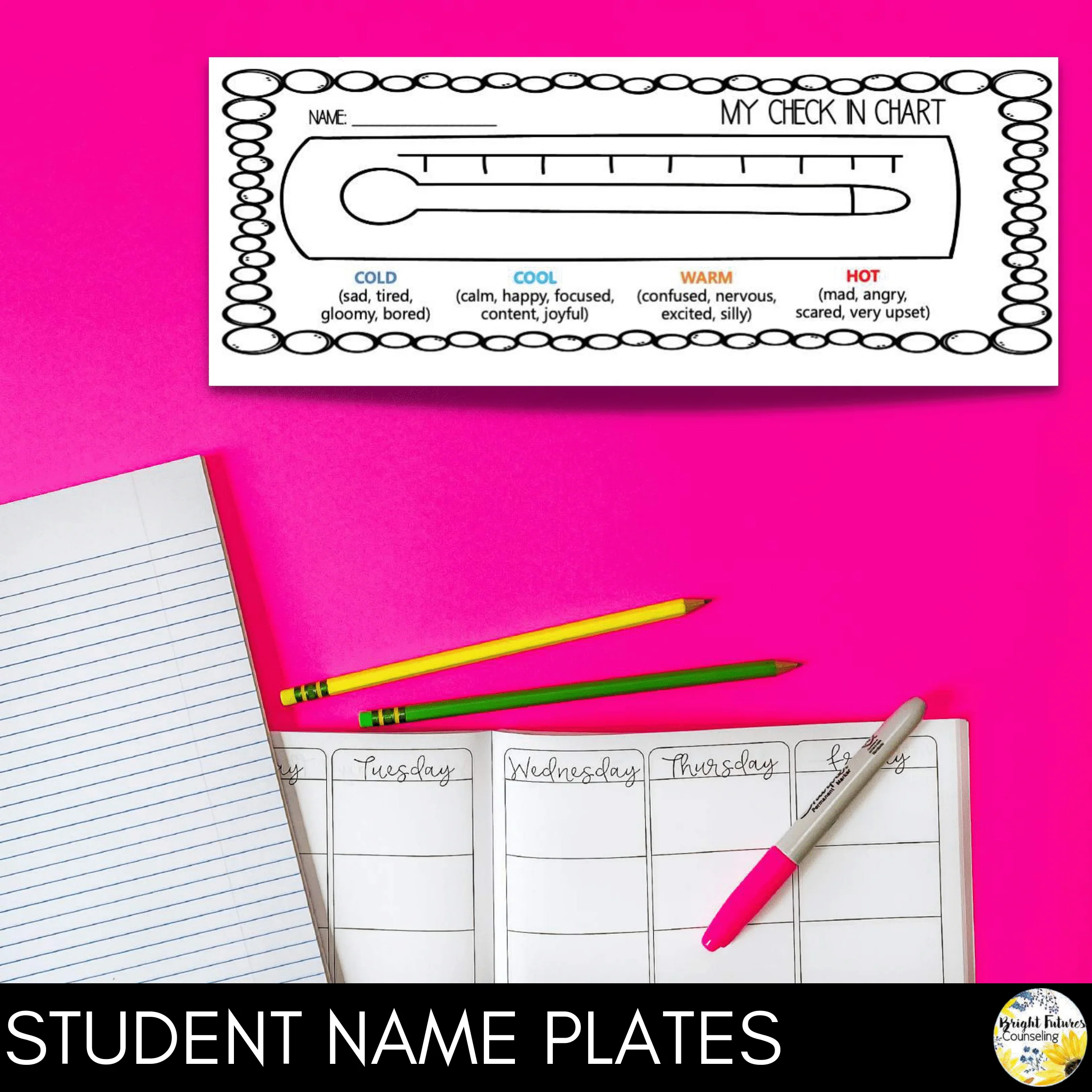 Self-Regulation BUNDLE Self-Regulation Counseling Lesson and Data Tracker - Image 4