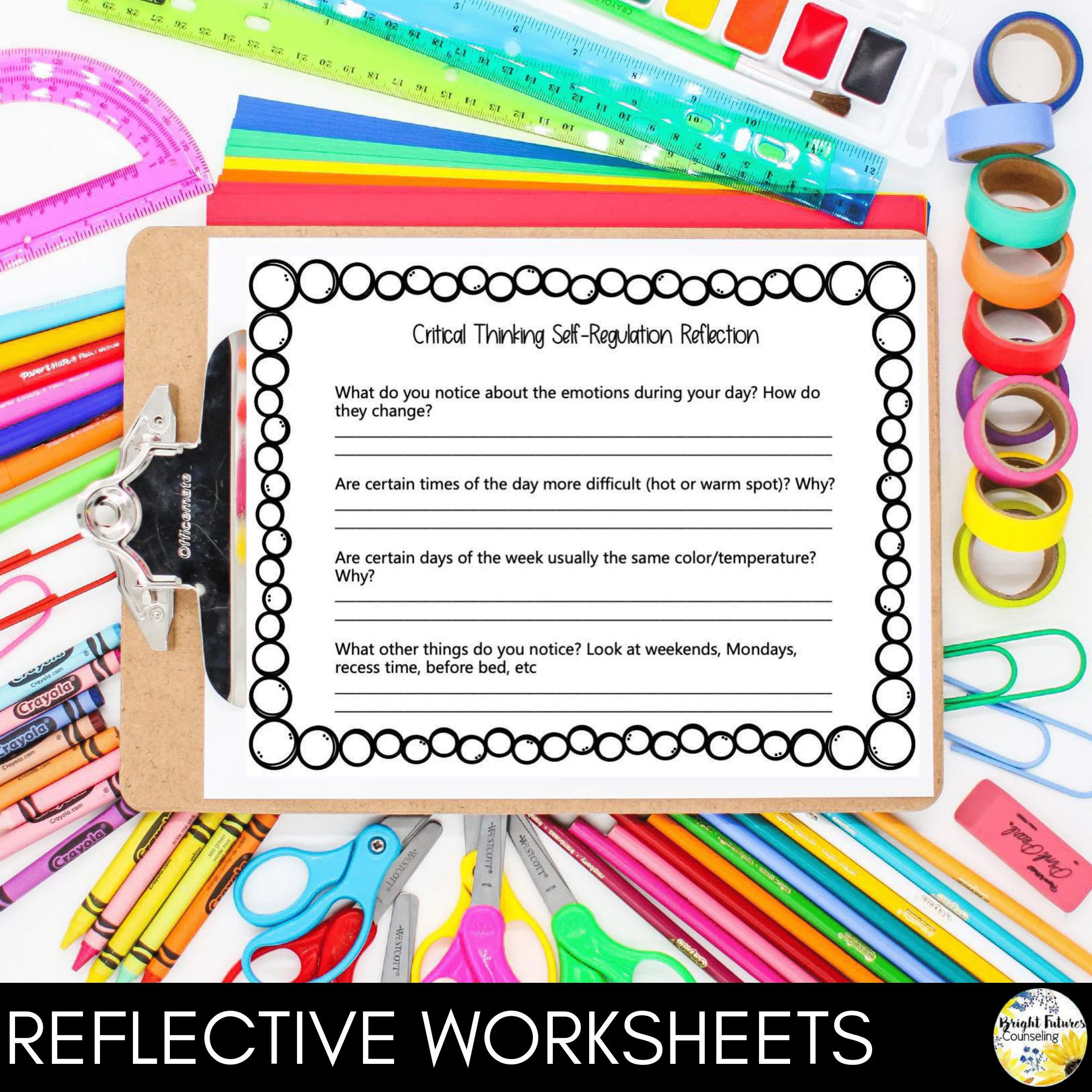 Self-Regulation BUNDLE Self-Regulation Counseling Lesson and Data Tracker - Image 9