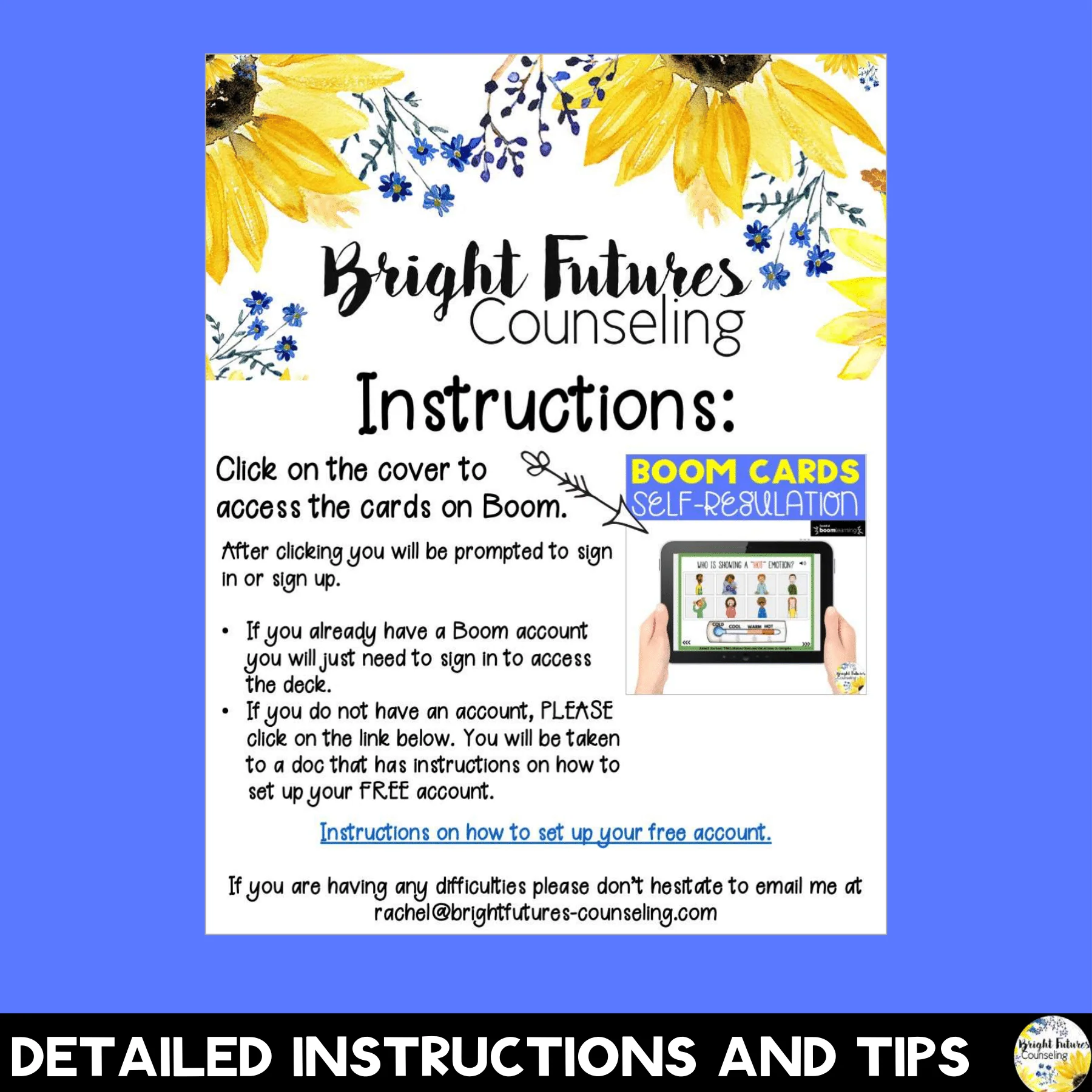 SELF-REGULATION Coping Skills Boom Cards Digital Activity - Counseling Game - Image 8