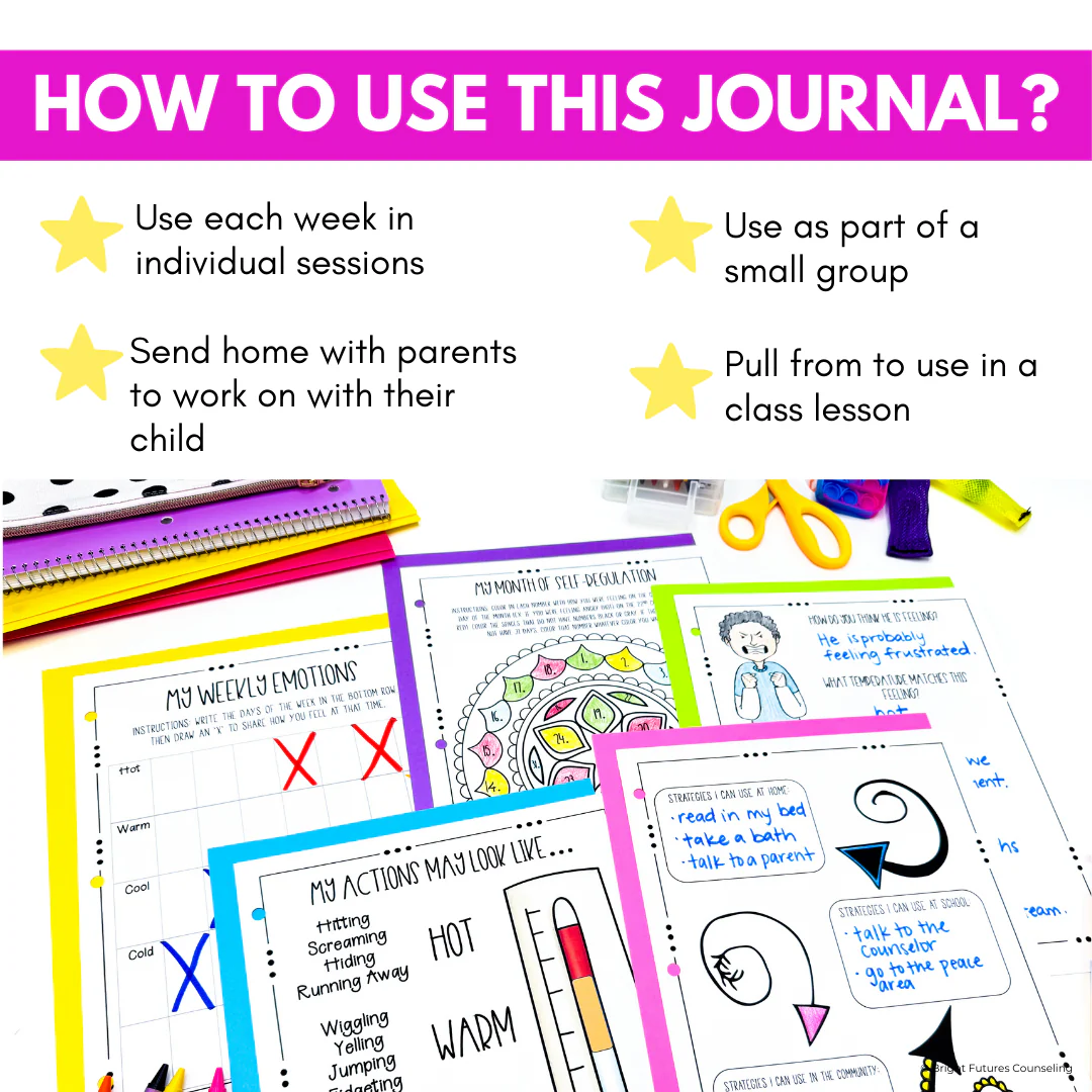 Self-Regulation Coping Skills Journal Emotional Regulation and Managing Emotion - Image 10