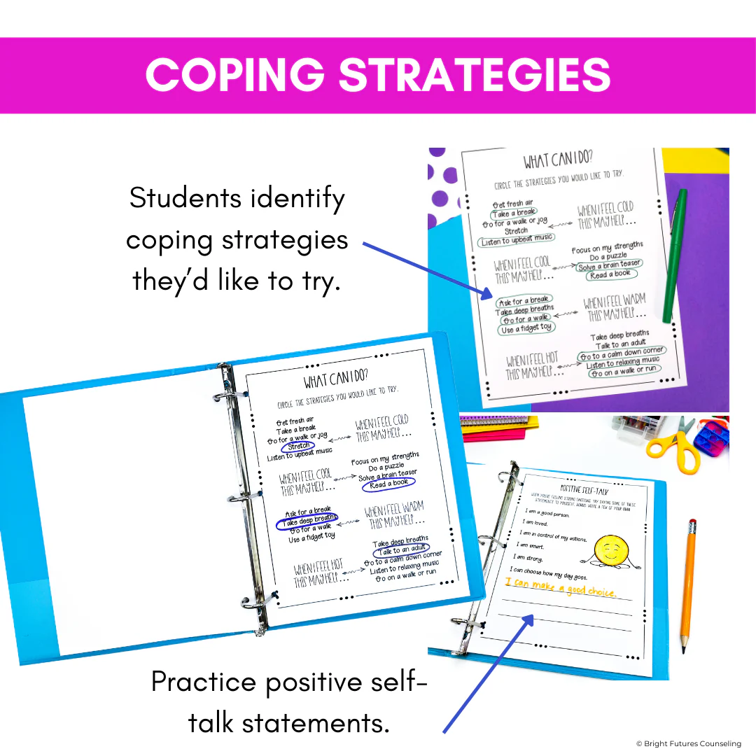 Self-Regulation Coping Skills Journal Emotional Regulation and Managing Emotion - Image 4
