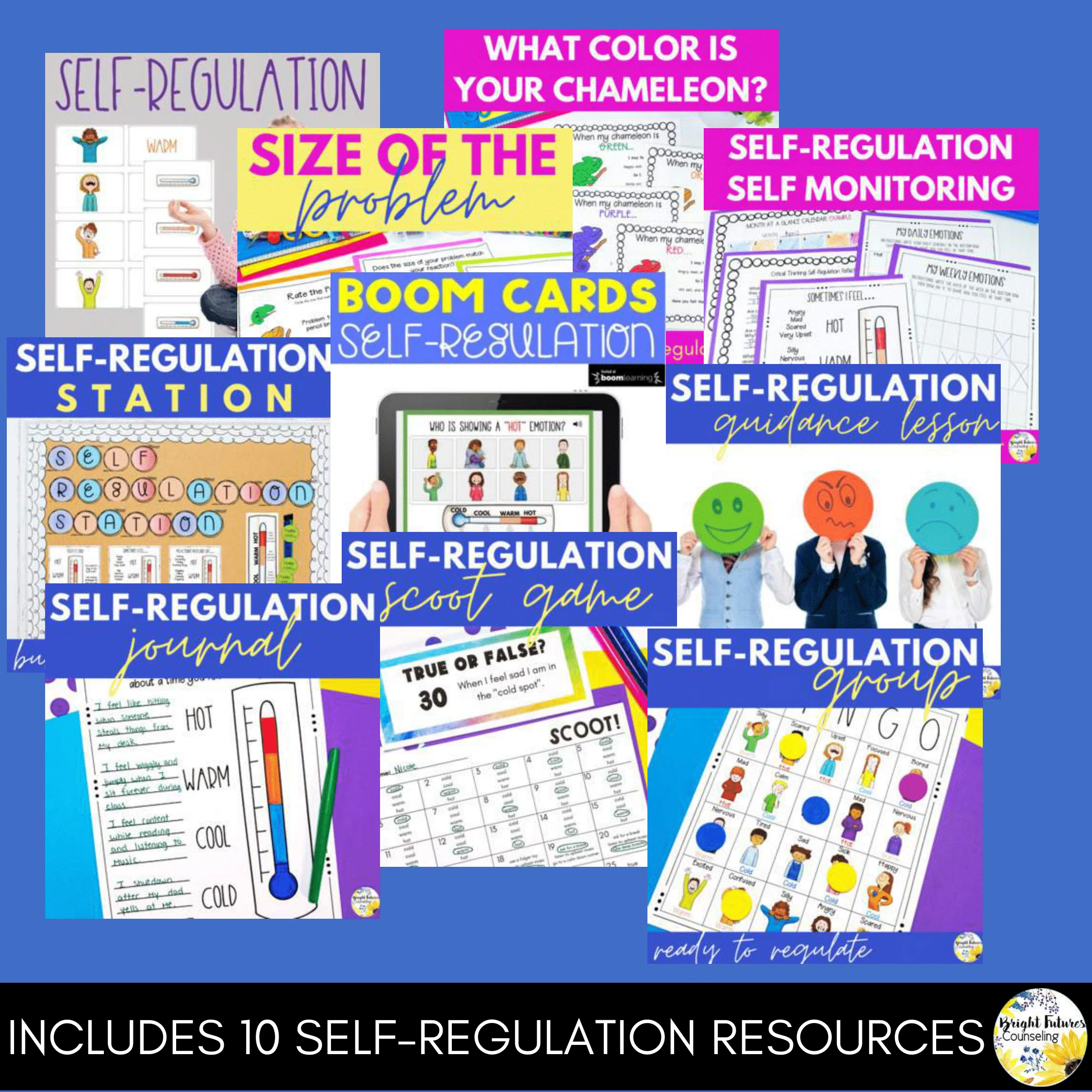 Self-Regulation Coping Skills Bundle Size of the Problem & Emotional Regulation - Image 2