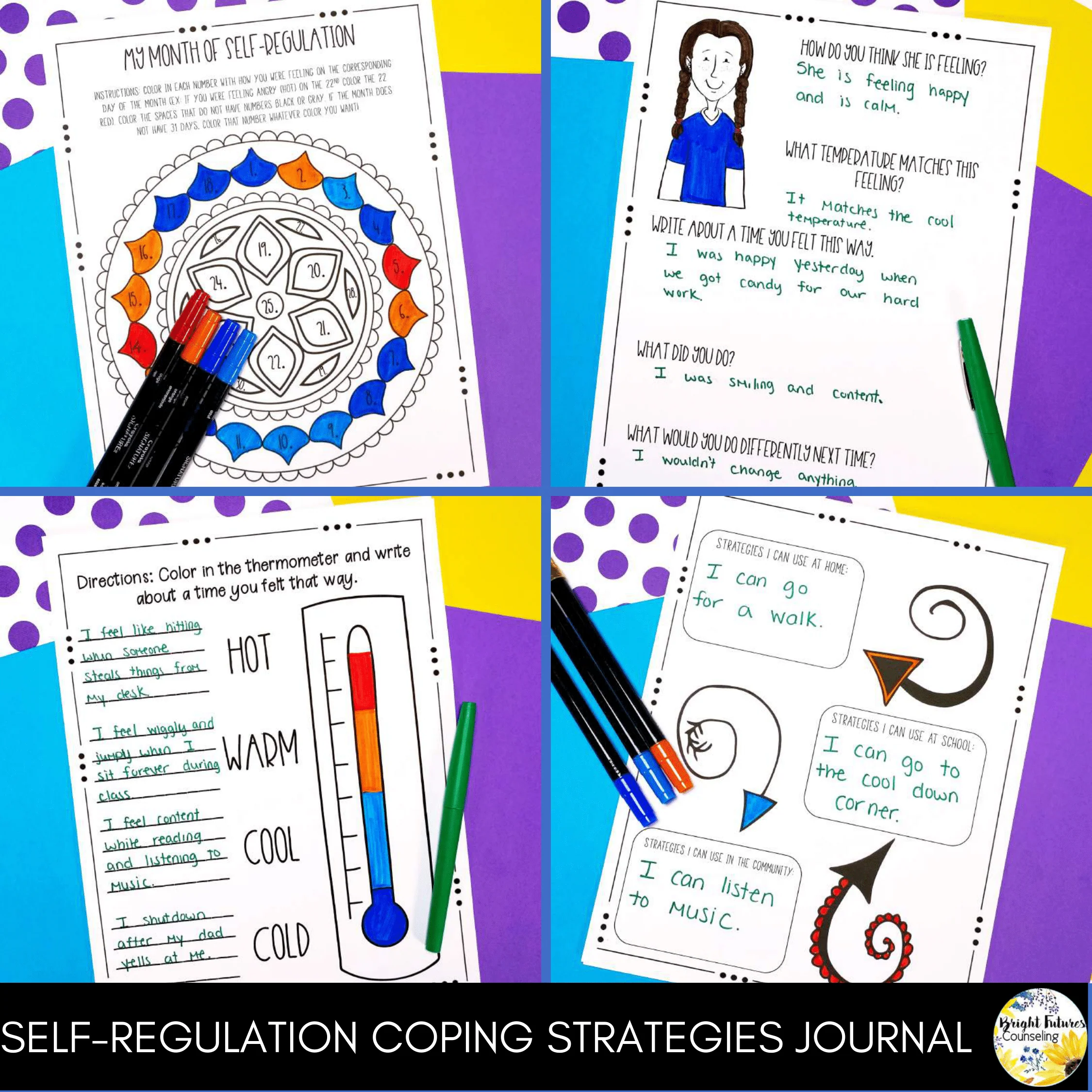 Self-Regulation Coping Skills Bundle Size of the Problem & Emotional Regulation - Image 4