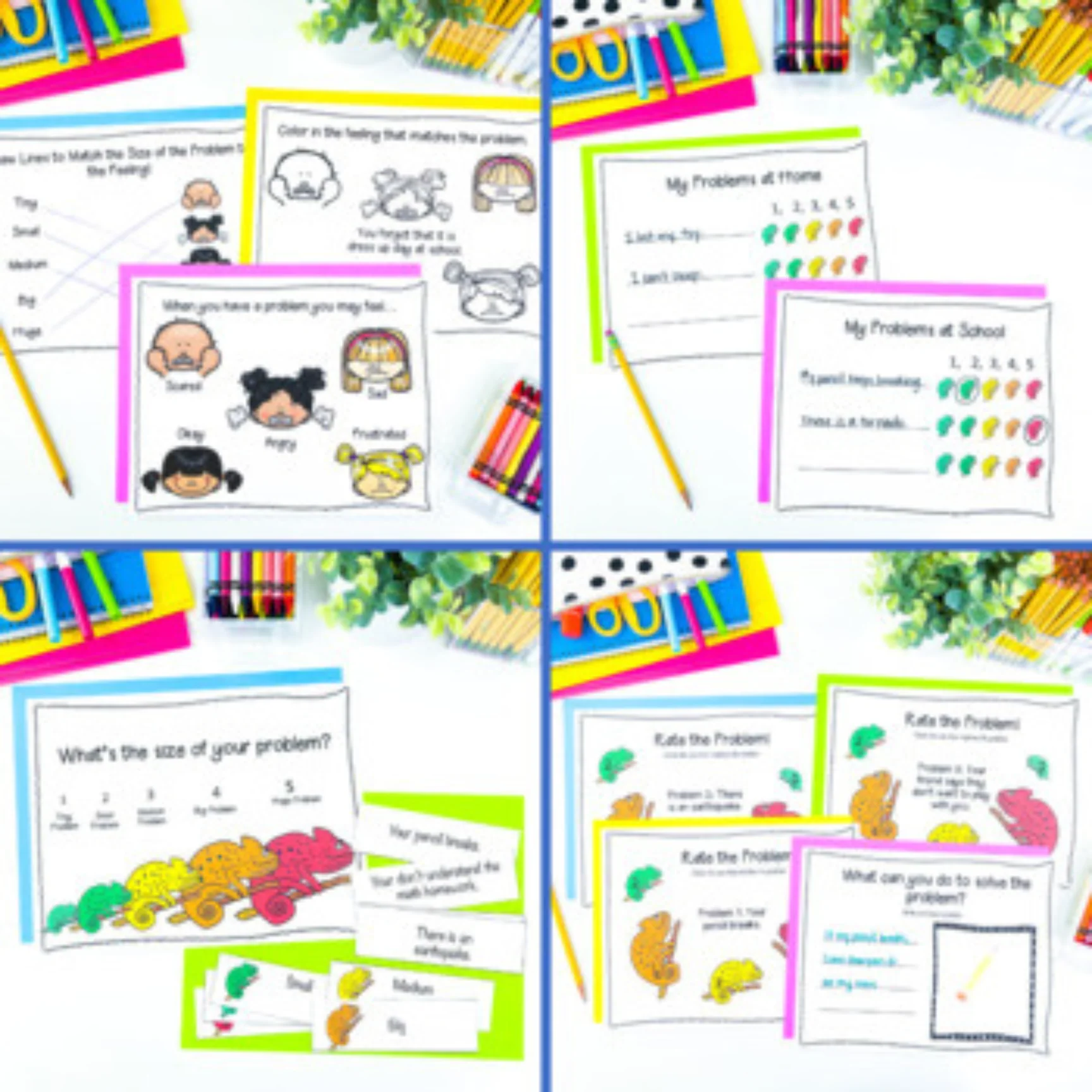 Self-Regulation Coping Skills Bundle Size of the Problem & Emotional Regulation - Image 5