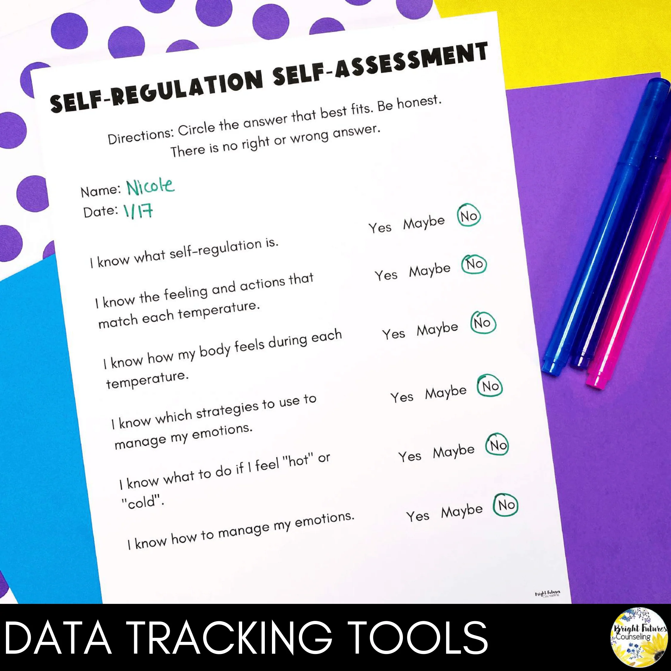 Self-Regulation Individual Counseling Curriculum + Data Tracking Tools - Image 9