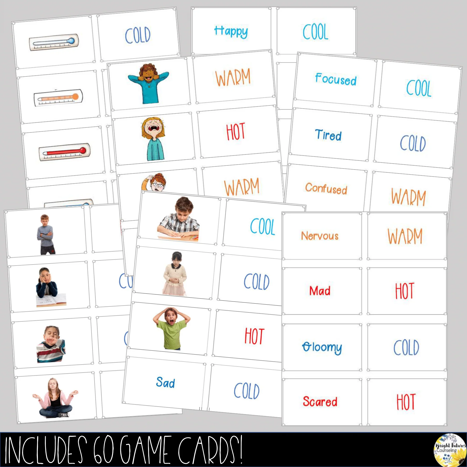 Self-Regulation Matching Game - Emotions Memory Card Game - Image 3