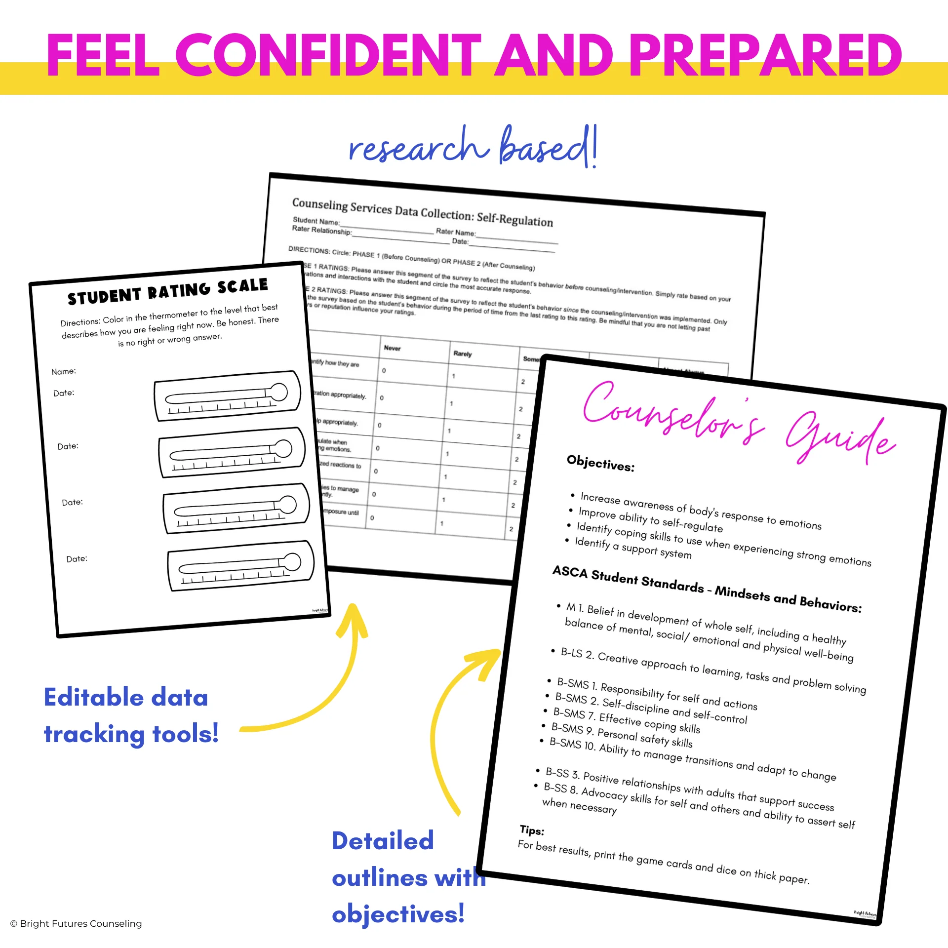 Self-Regulation Coping Strategies 3 Tier Curriculum: Research Based Counseling - Image 7