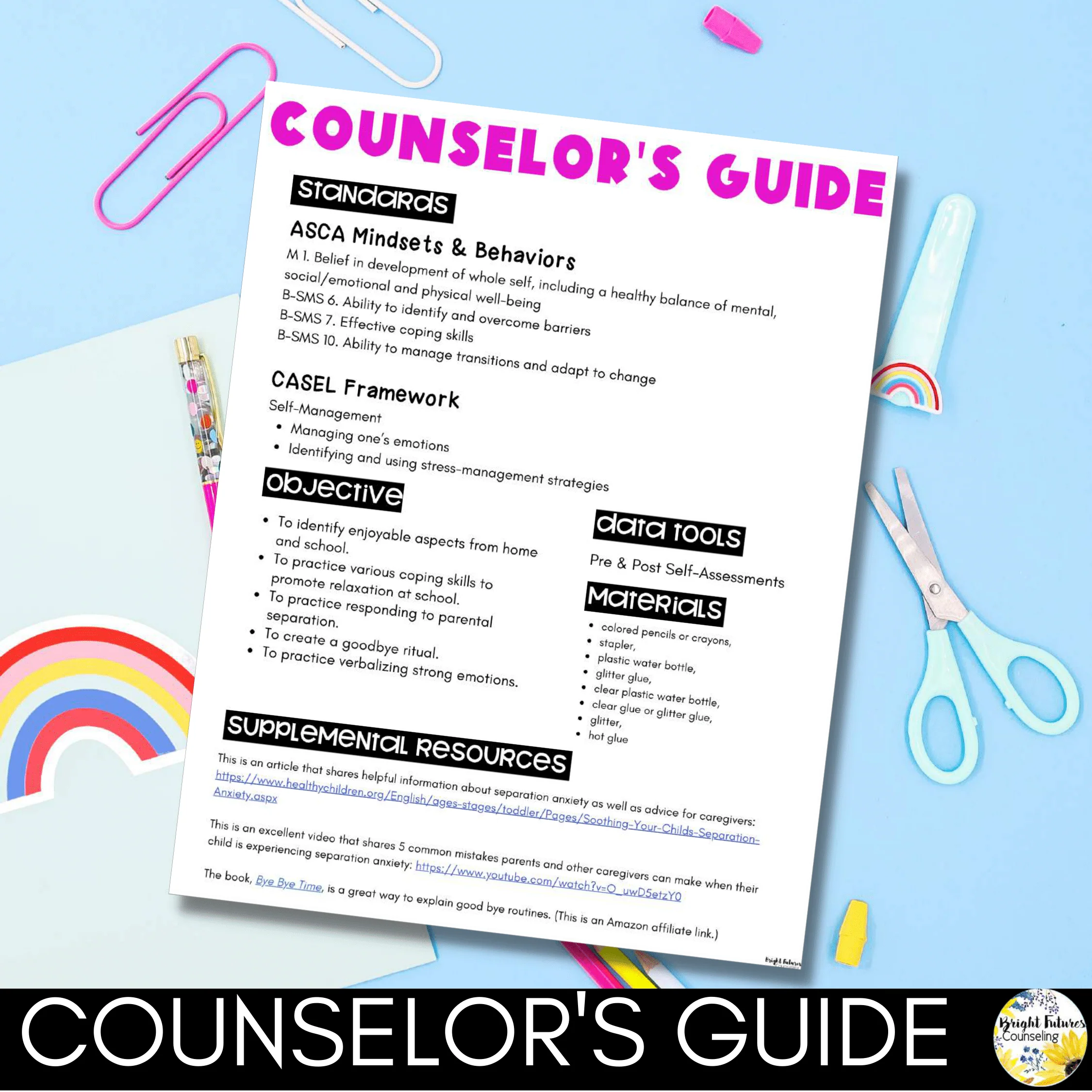 Separation Anxiety School Counseling Small Group for K-2 Primary Students - Image 3