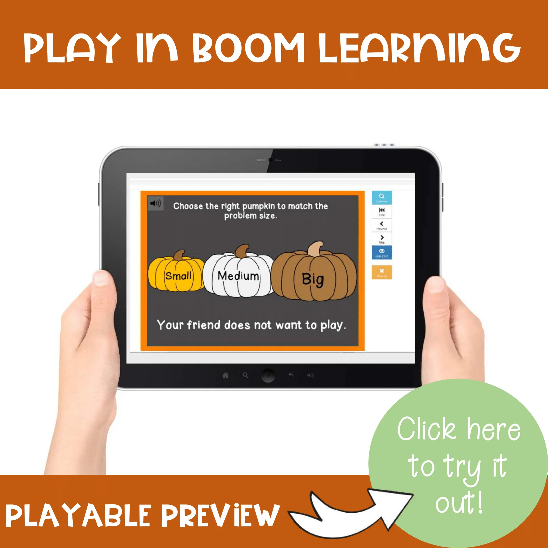 Size of the Problem Pumpkins Fall Bundle + SEL Fall Boom Cards Digital Game - Image 7