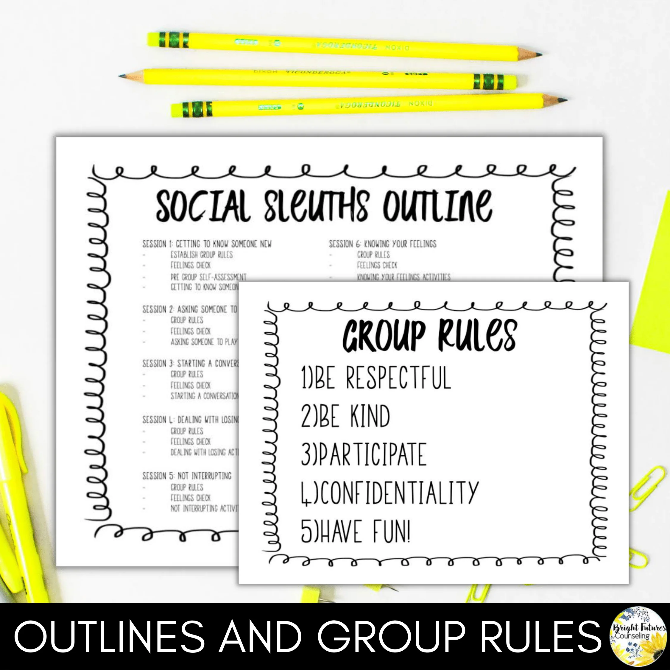 Social Skills Counseling Group - 10 Weeks of Activities, Games, Lessons & more! - Image 4