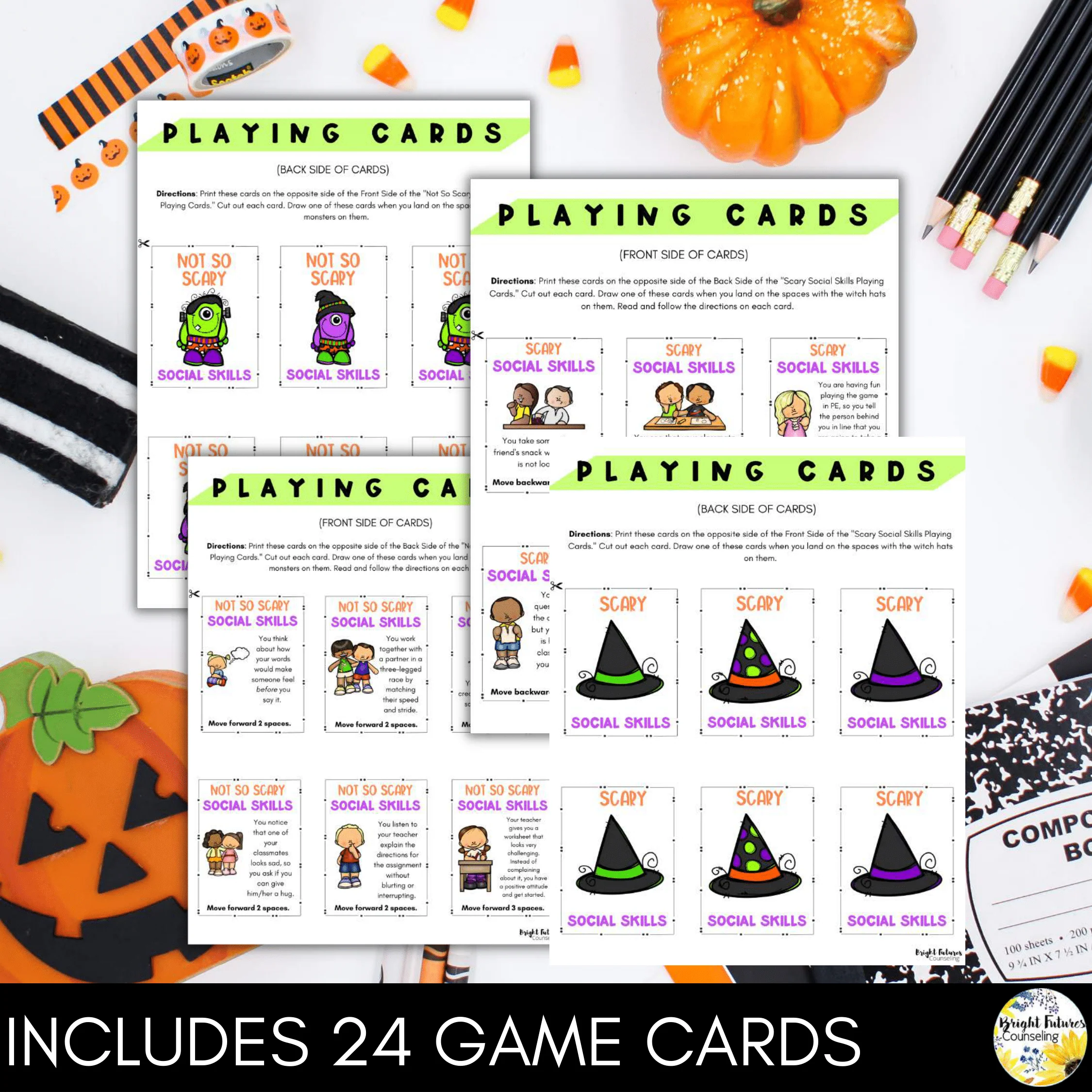 Social Skills Halloween Board Game - School Counseling SEL Activity - Image 3