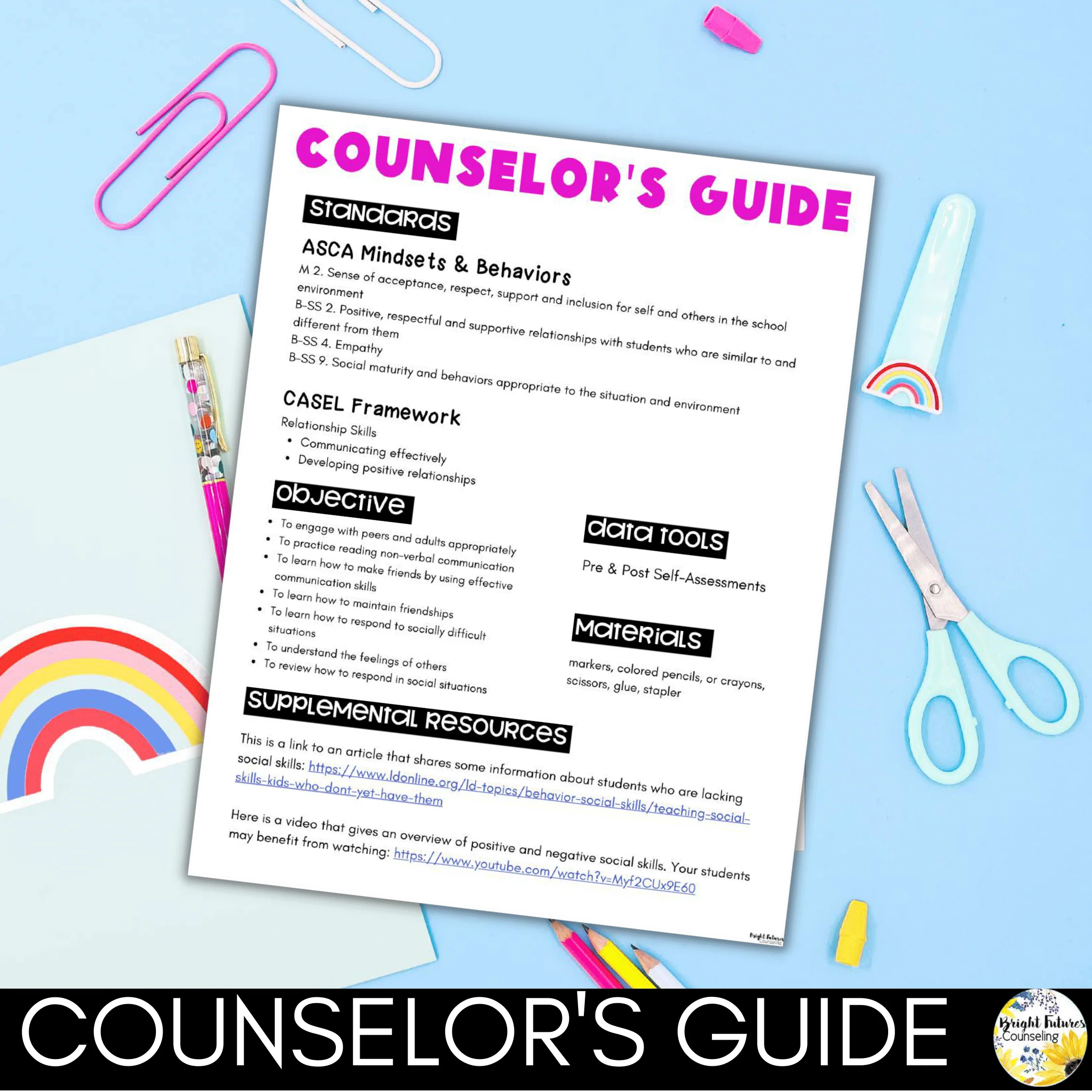 Social Skills School Counseling Small Group + Friendship & Conflict Resolution - Image 6