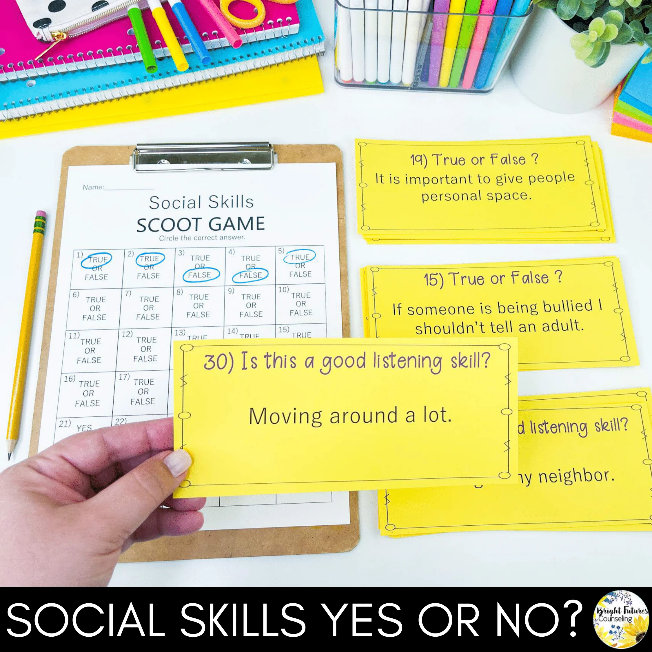 Social Skills Scoot Game Interactive Social Skills Game - Image 7