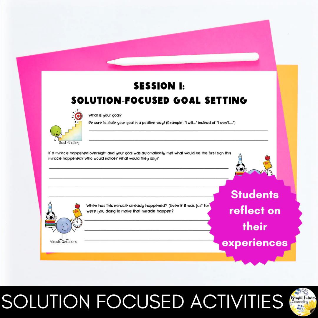 Solution Focused Counseling Individual Curriculum + Data Tracking Tools - Image 6
