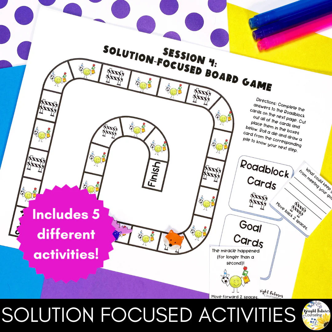 Solution Focused Counseling Individual Curriculum + Data Tracking Tools - Image 7