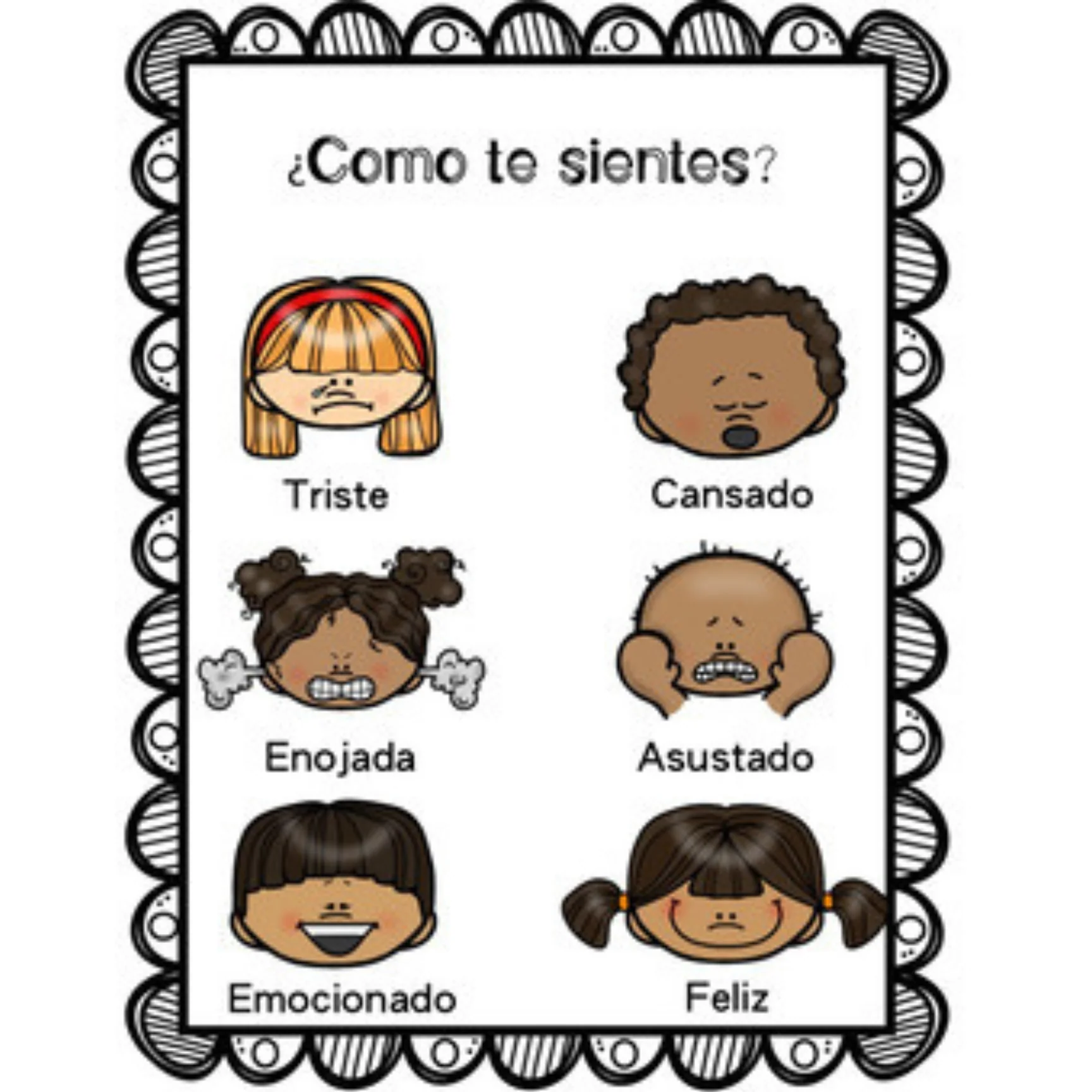 Spanish Feelings Check + Editable Digital Version - Image 2