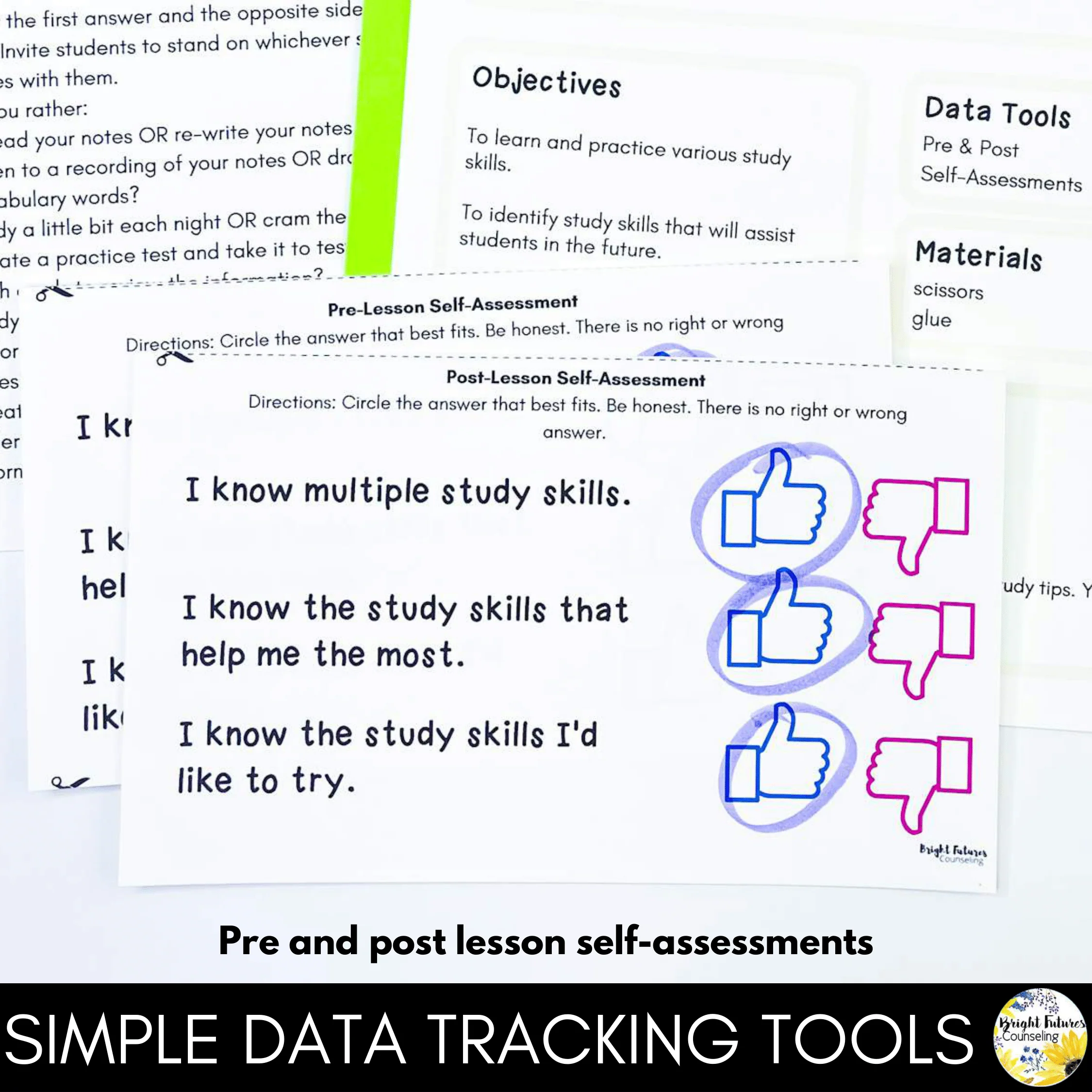 Study Skills Lesson for Social Emotional Learning & Elementary School Counseling - Image 10