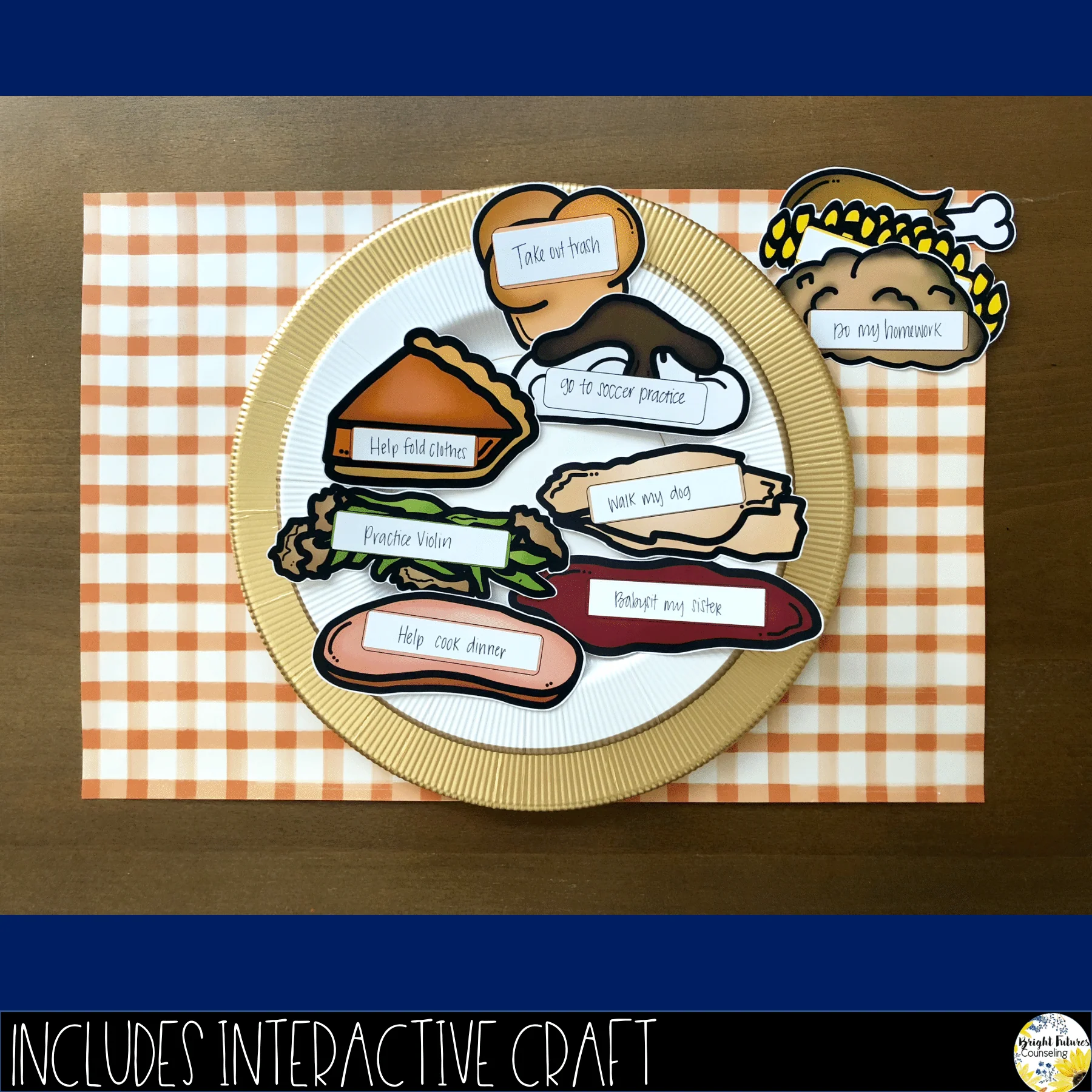 Thanksgiving Responsibility Activity What's On Your Plate? Responsibility Lesson - Image 4