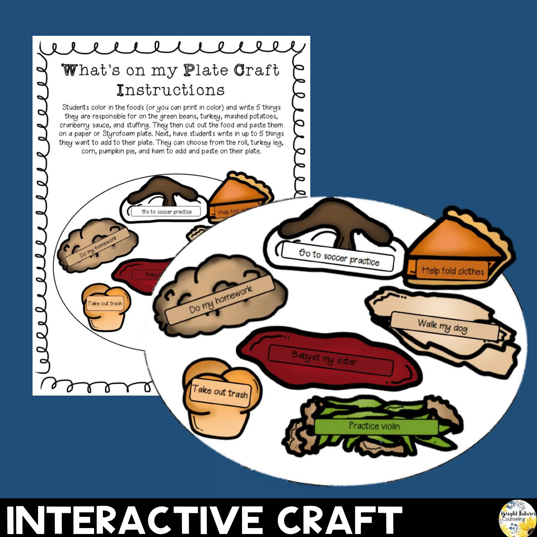 Thanksgiving Responsibility Bundle + Distance Learning SEL Boom Cards - Image 4