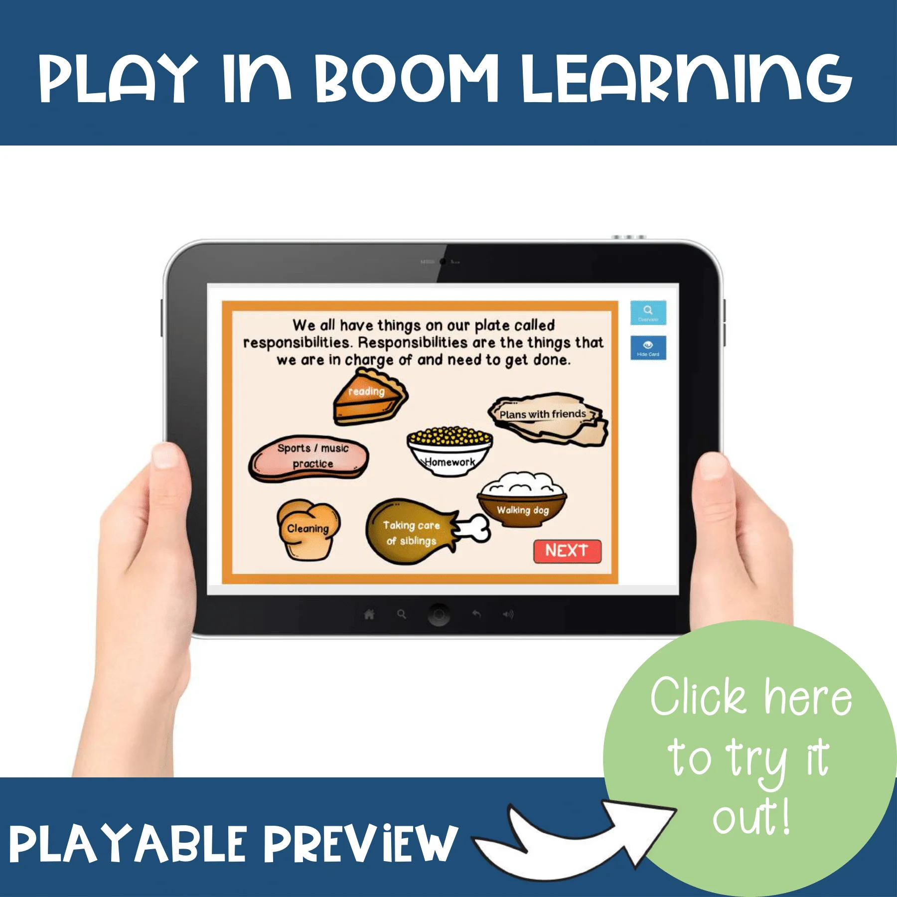 Thanksgiving Responsibility Bundle + Distance Learning SEL Boom Cards - Image 8