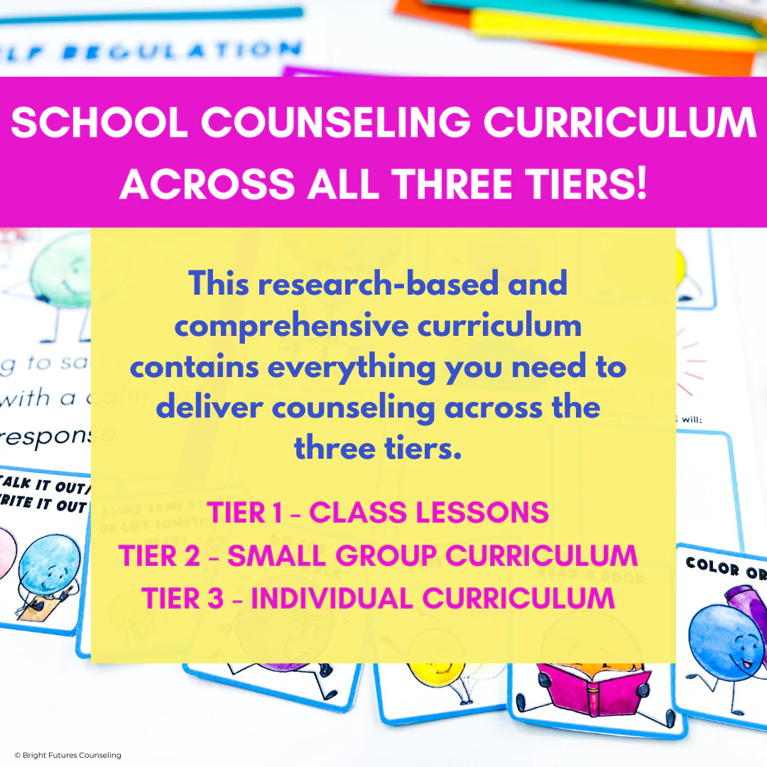 3 Tier Comprehensive Counseling Curriculum with Lessons, Groups, and Individual - Image 2