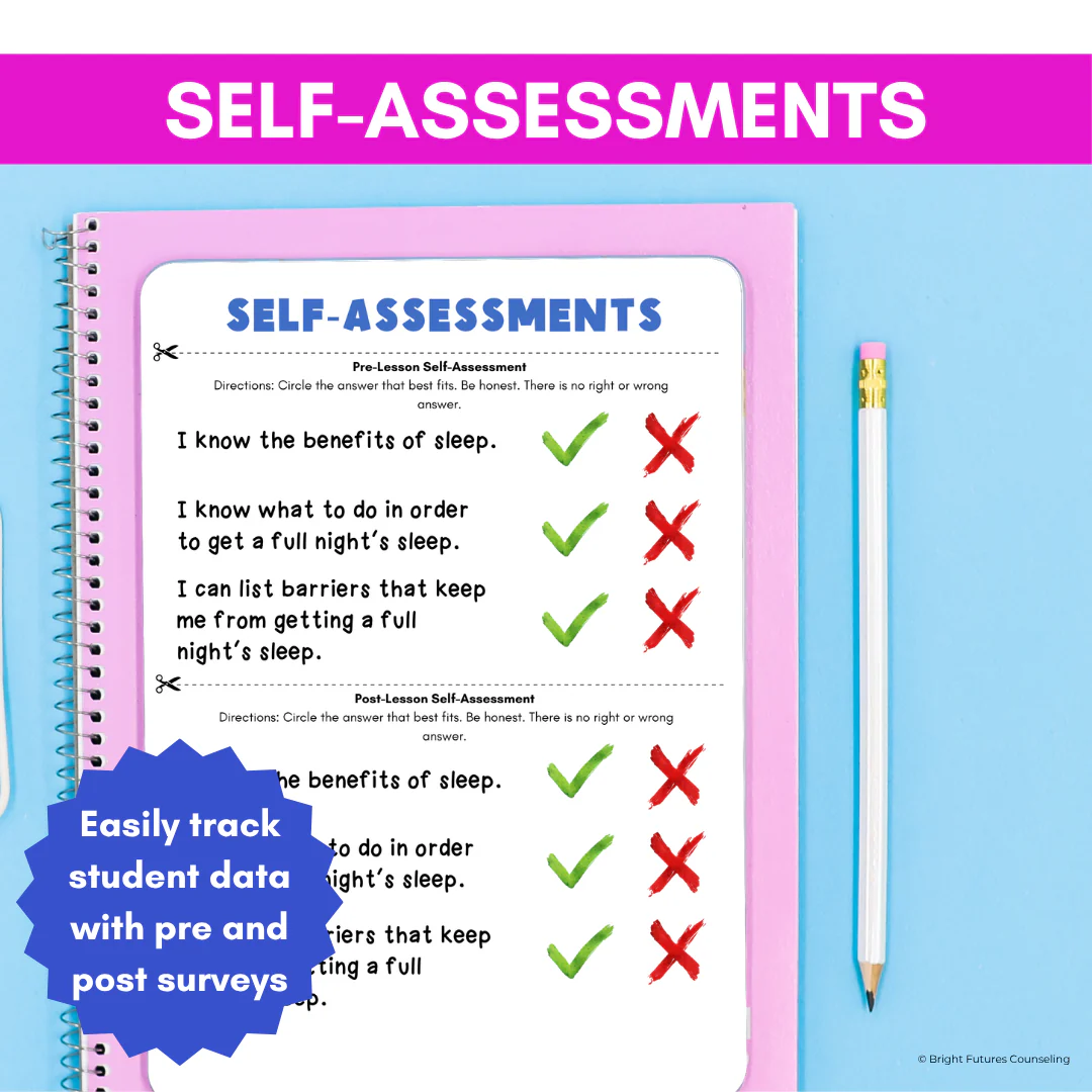 Wellness and Sleep Hygiene - Health and Wellness School Counseling & SEL Lesson - Image 10