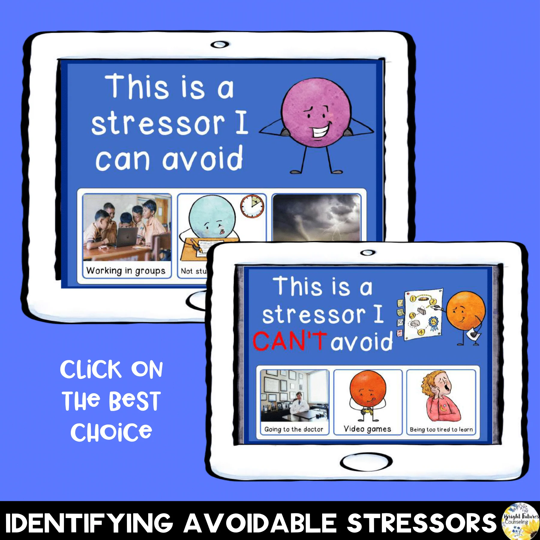 Stress and Anxiety Boom Cards Digital Game: Learn to Reduce Stress & Shift Focus - Image 4