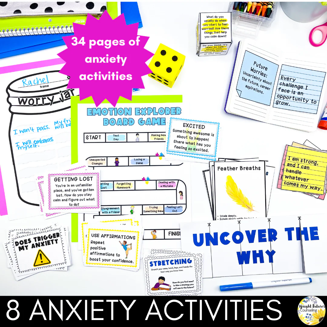 Worry and Anxiety Management - Coping Skills - Elementary Counseling Activities - Image 5