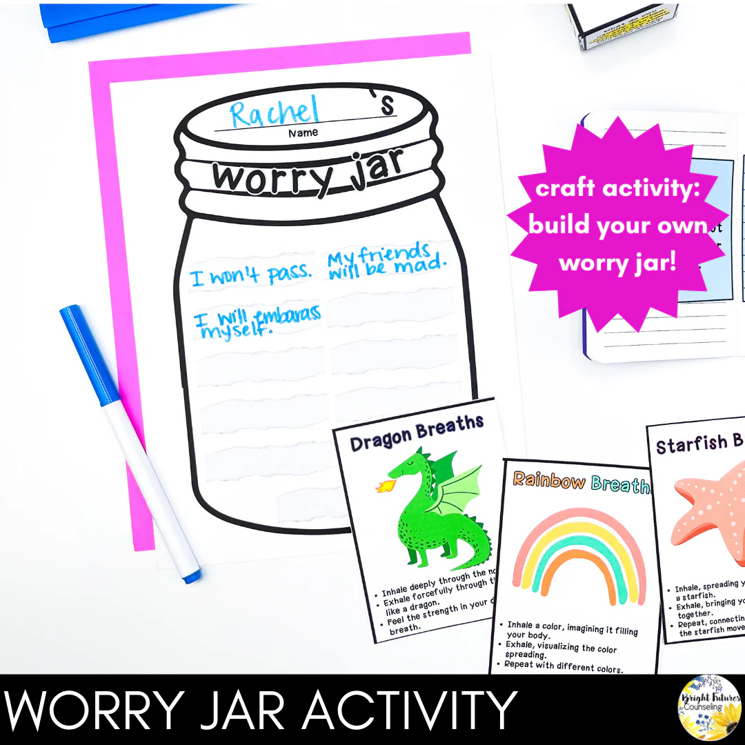 Worry and Anxiety Management - Coping Skills - Elementary Counseling Activities - Image 7