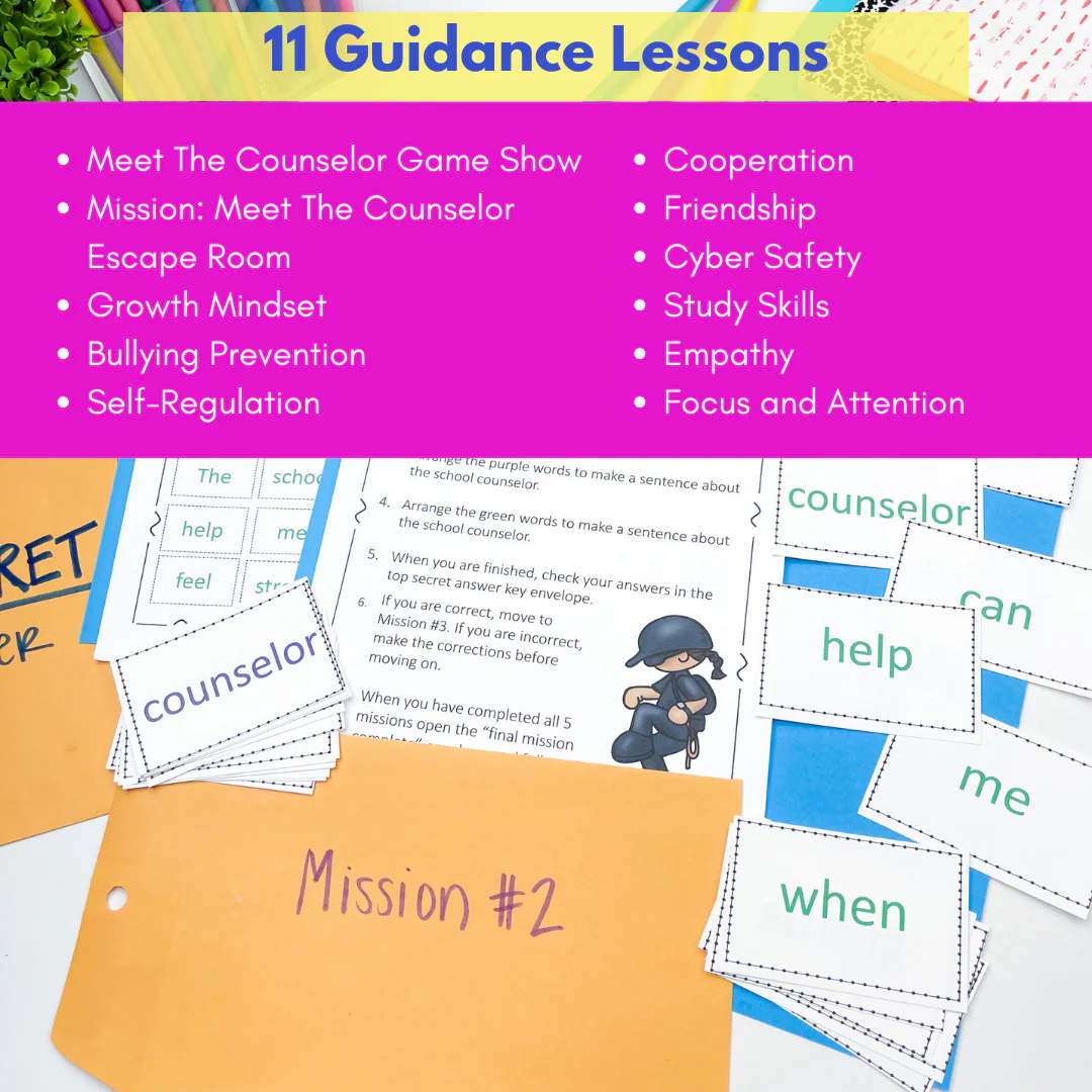 School Counseling Activities for the Year - Elementary Counseling Curriculum Map - Image 11