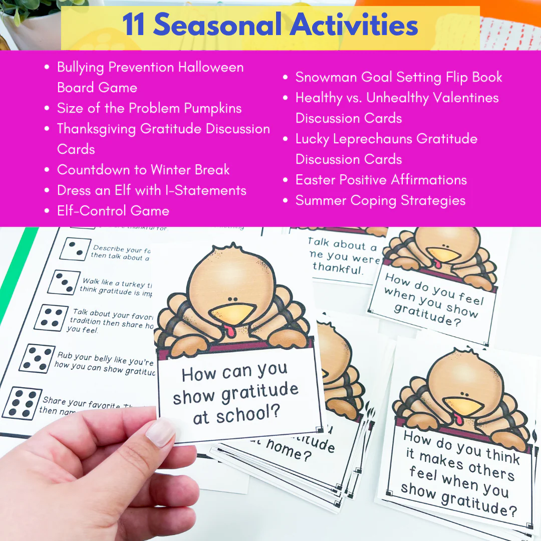 School Counseling Activities for the Year - Elementary Counseling Curriculum Map - Image 13
