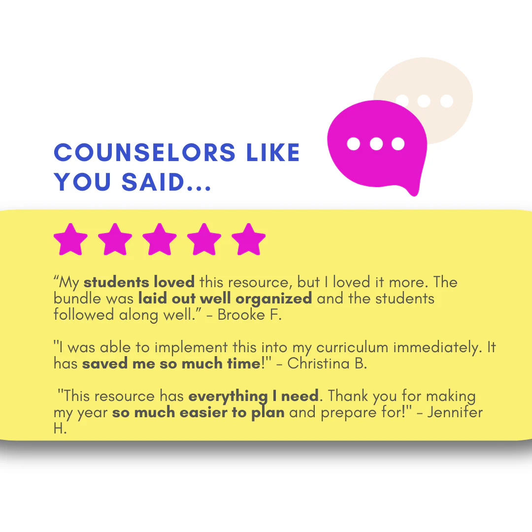 School Counseling Activities for the Year - Elementary Counseling Curriculum Map - Image 18