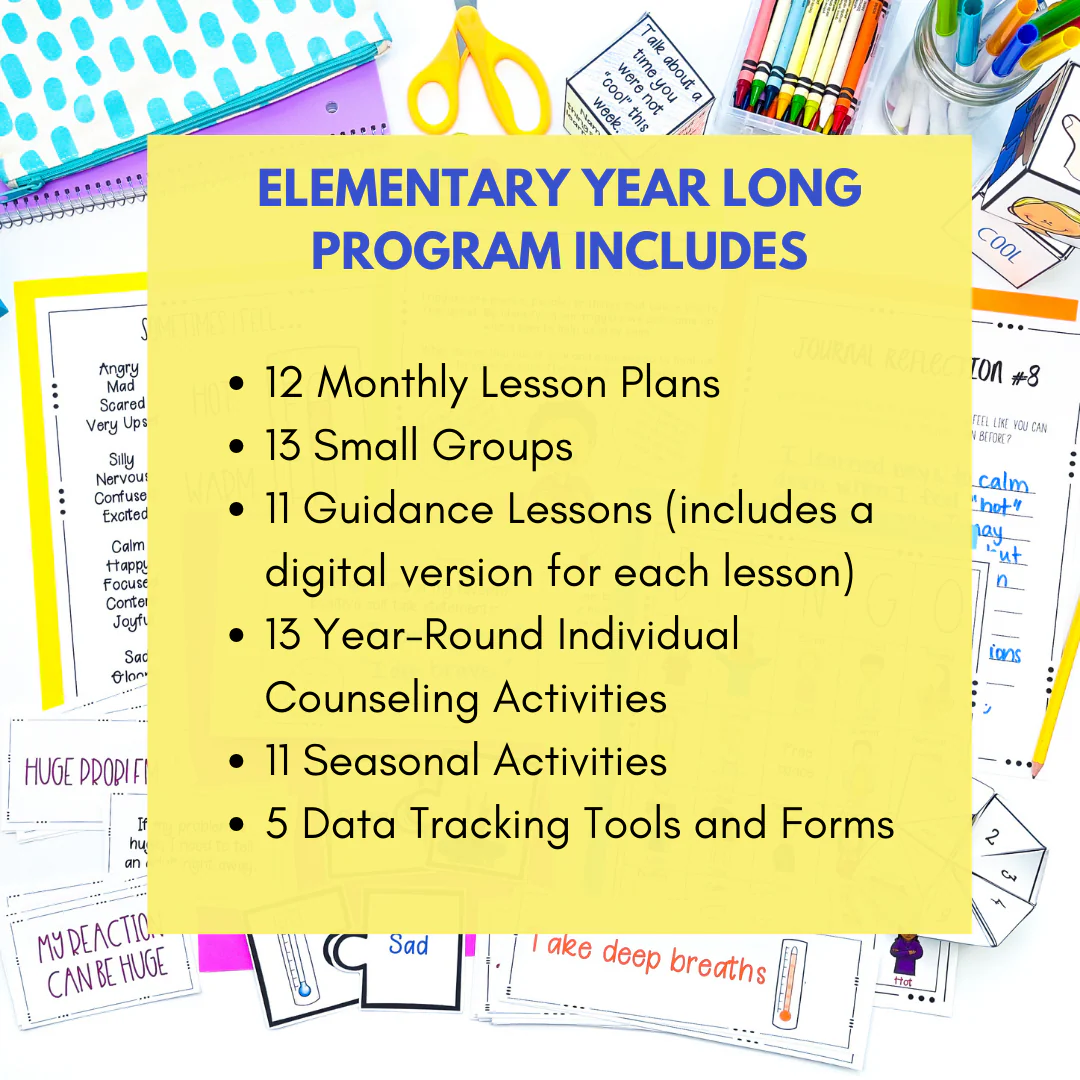 School Counseling Activities for the Year - Elementary Counseling Curriculum Map - Image 2